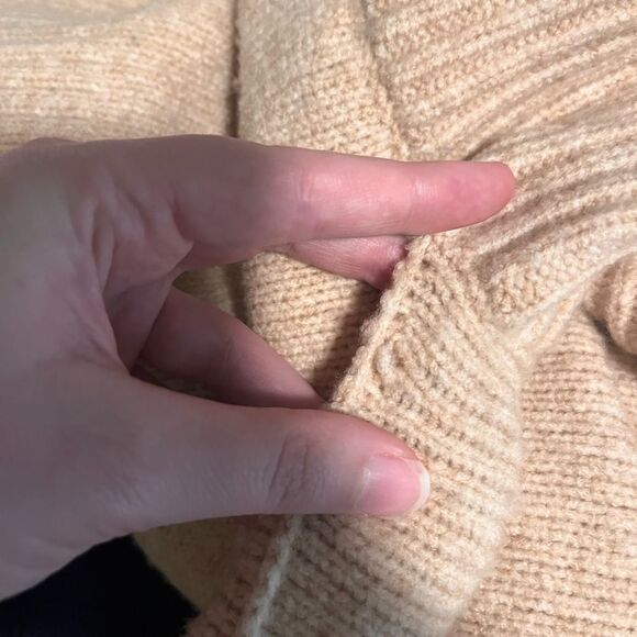 Joie Lirona Turtleneck Wool Blend Sweater in Soft Camel - Picture 14 of 14